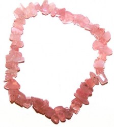 Βραχιόλι Χαλίκι Ροζ Χαλαζίας