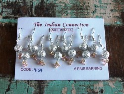 Σκουλαρίκια Filigree Χάντρες