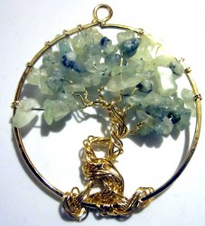 Μενταγιόν με ημιπολίτιμους λίθους πρενιτη